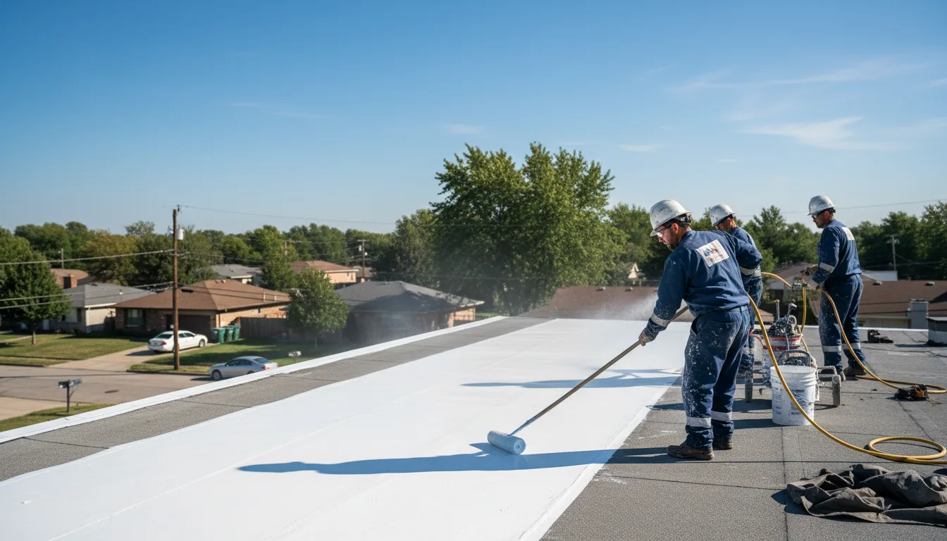 Commercial roof coating in Pencil Bluff, AR near me